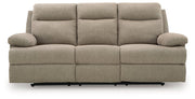Side-Swipe Reclining Sofa with Drop Down Table - Theo's Factory Direct Mattress & Furniture (Columbus, OH)