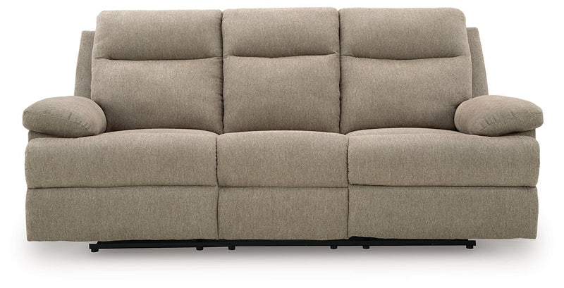 Side-Swipe Reclining Sofa with Drop Down Table - Theo's Factory Direct Mattress & Furniture (Columbus, OH)