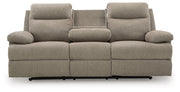 Side-Swipe Reclining Sofa with Drop Down Table - Theo's Factory Direct Mattress & Furniture (Columbus, OH)
