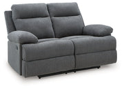 Side-Swipe Reclining Loveseat - Theo's Factory Direct Mattress & Furniture (Columbus, OH)