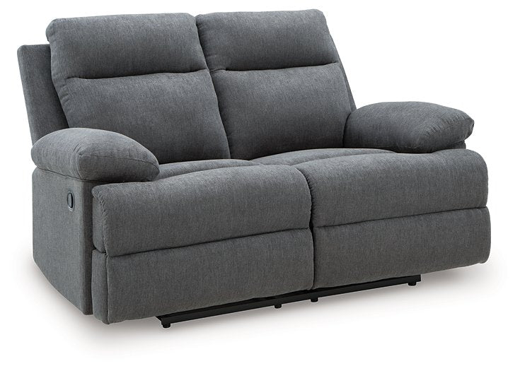 Side-Swipe Reclining Loveseat - Theo's Factory Direct Mattress & Furniture (Columbus, OH)