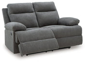 Side-Swipe Reclining Loveseat - Theo's Factory Direct Mattress & Furniture (Columbus, OH)