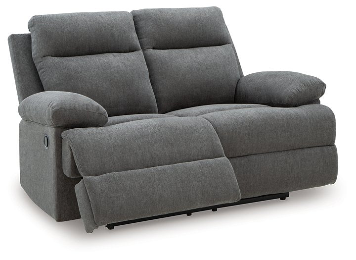 Side-Swipe Reclining Loveseat - Theo's Factory Direct Mattress & Furniture (Columbus, OH)