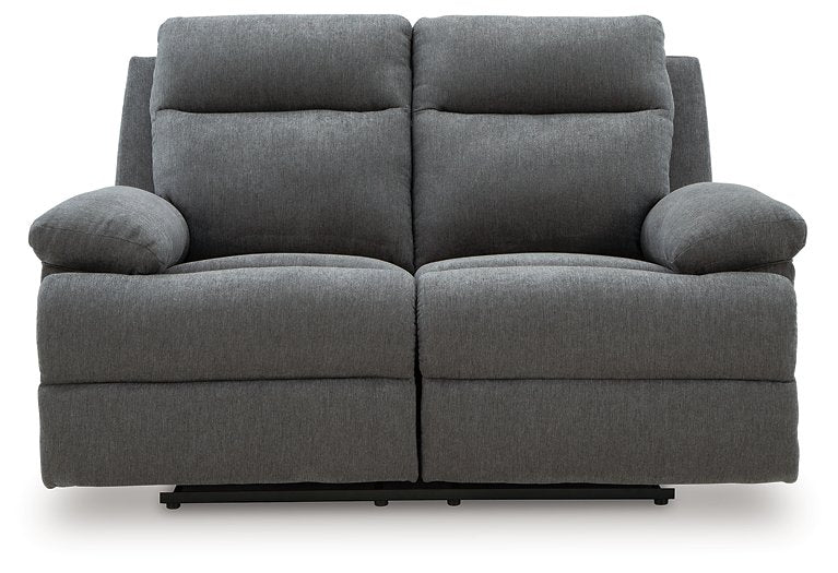 Side-Swipe Reclining Loveseat - Theo's Factory Direct Mattress & Furniture (Columbus, OH)