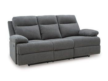 Side-Swipe Reclining Sofa with Drop Down Table - Theo's Factory Direct Mattress & Furniture (Columbus, OH)