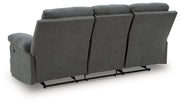Side-Swipe Reclining Sofa with Drop Down Table - Theo's Factory Direct Mattress & Furniture (Columbus, OH)