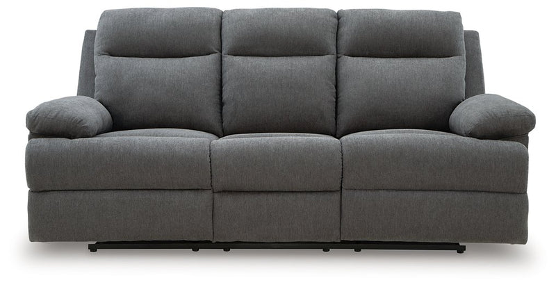 Side-Swipe Reclining Sofa with Drop Down Table - Theo's Factory Direct Mattress & Furniture (Columbus, OH)
