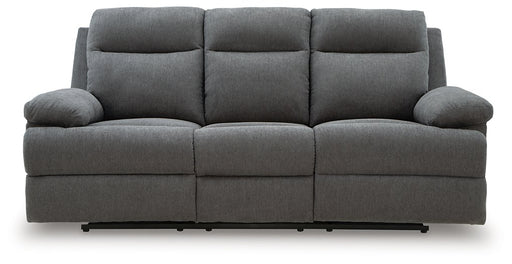 Side-Swipe Reclining Sofa with Drop Down Table - Theo's Factory Direct Mattress & Furniture (Columbus, OH)