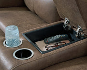 Beckley Place Power Reclining Loveseat with Console - Theo's Factory Direct Mattress & Furniture (Columbus, OH)