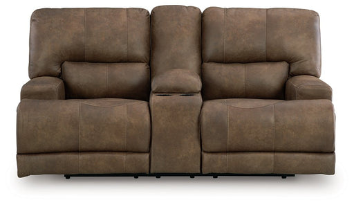 Beckley Place Power Reclining Loveseat with Console - Theo's Factory Direct Mattress & Furniture (Columbus, OH)