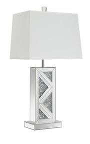 Carmen Geometric Base Table Lamp Silver - Theo's Factory Direct Mattress & Furniture (Columbus, OH)