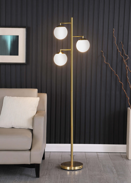 Sena Trio Tree Floor Lamp Gold - Theo's Factory Direct Mattress & Furniture (Columbus, OH)