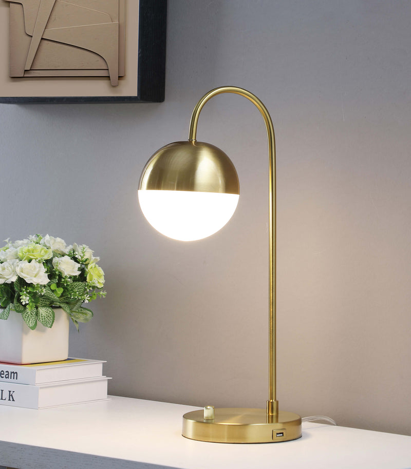 Merrick Round Arched Table Lamp Gold - Theo's Factory Direct Mattress & Furniture (Columbus, OH)