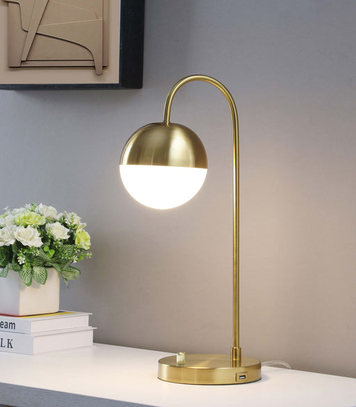 Merrick Round Arched Table Lamp Gold - Theo's Factory Direct Mattress & Furniture (Columbus, OH)