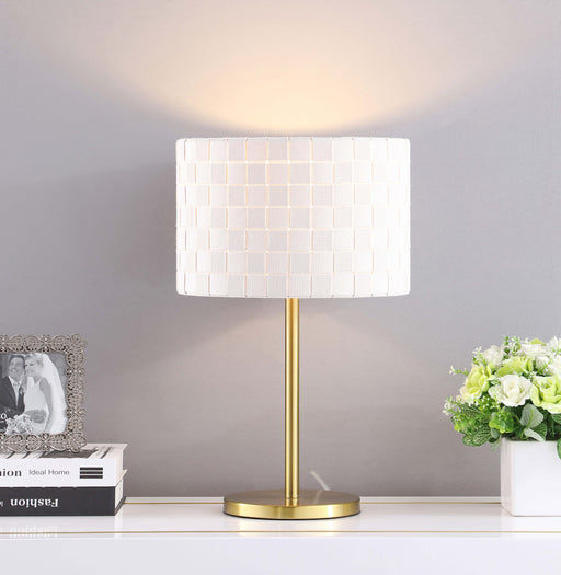 Ramiro Drum Shade Buffet Table Lamp Gold - Theo's Factory Direct Mattress & Furniture (Columbus, OH)