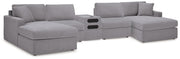 Modmax 5 Piece Sectional with Audio Console - Theo's Factory Direct Mattress & Furniture (Columbus, OH)