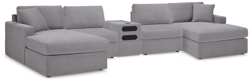 Modmax 5 Piece Sectional with Audio Console - Theo's Factory Direct Mattress & Furniture (Columbus, OH)