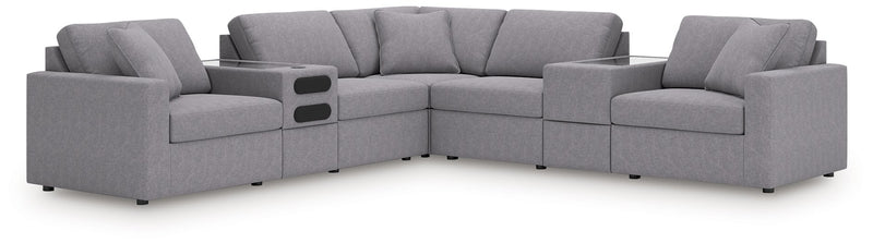 Modmax Balanced Sectional with Audio and Storage Consoles - Theo's Factory Direct Mattress & Furniture (Columbus, OH)