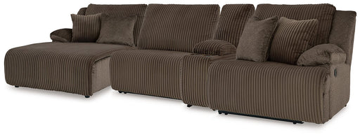 Top Tier Reclining Sectional with Chaise - Theo's Factory Direct Mattress & Furniture (Columbus, OH)