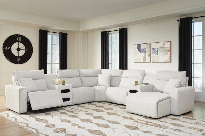 Modmax II Power Reclining Sectional with Chaise and Audio Consoles