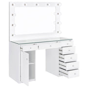 Acena Makeup Vanity Table with LED Mirror - Theo's Factory Direct Mattress & Furniture (Columbus, OH)