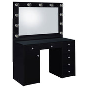 Acena Makeup Vanity Table with LED Mirror - Theo's Factory Direct Mattress & Furniture (Columbus, OH)