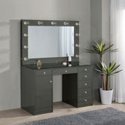 Acena Makeup Vanity Table with LED Mirror - Theo's Factory Direct Mattress & Furniture (Columbus, OH)