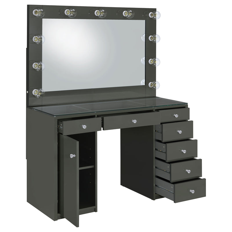 Acena Makeup Vanity Table with LED Mirror - Theo's Factory Direct Mattress & Furniture (Columbus, OH)