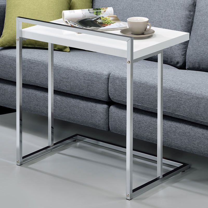 Dani Rectangular Snack Table with Metal Base - Theo's Factory Direct Mattress & Furniture (Columbus, OH)