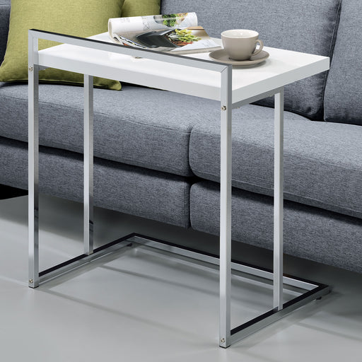 Dani Rectangular Snack Table with Metal Base - Theo's Factory Direct Mattress & Furniture (Columbus, OH)