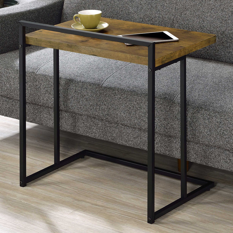 Dani Rectangular Snack Table with Metal Base - Theo's Factory Direct Mattress & Furniture (Columbus, OH)