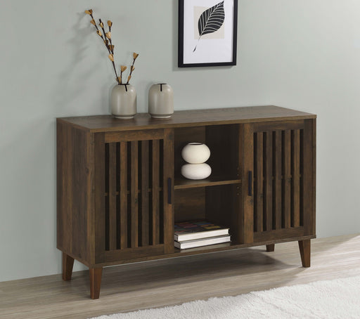 Torin 2-door Engineered Wood Accent Cabinet Dark Pine - Theo's Factory Direct Mattress & Furniture (Columbus, OH)