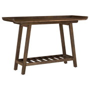 Ornelas 46-inch Console Table with Slatted Shelf Mango Brown - Theo's Factory Direct Mattress & Furniture (Columbus, OH)