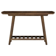 Ornelas 46-inch Console Table with Slatted Shelf Mango Brown - Theo's Factory Direct Mattress & Furniture (Columbus, OH)