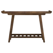 Ornelas 46-inch Console Table with Slatted Shelf Mango Brown - Theo's Factory Direct Mattress & Furniture (Columbus, OH)