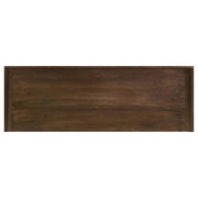 Ornelas 46-inch Console Table with Slatted Shelf Mango Brown - Theo's Factory Direct Mattress & Furniture (Columbus, OH)