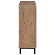 Teller 2-door Shoe Storage Cabinet Natural Oak - Theo's Factory Direct Mattress & Furniture (Columbus, OH)