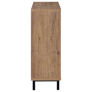 Teller 2-door Shoe Storage Cabinet Natural Oak - Theo's Factory Direct Mattress & Furniture (Columbus, OH)