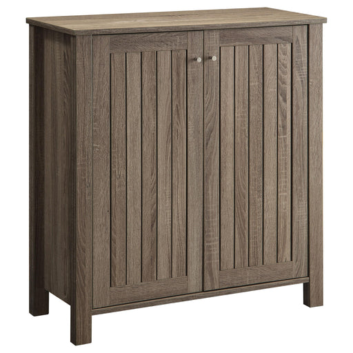 Marisa 4-shelf Shoe Cabinet Dark Taupe - Theo's Factory Direct Mattress & Furniture (Columbus, OH)