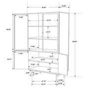 Santiago Tall Display Cabinet - Theo's Factory Direct Mattress & Furniture (Columbus, OH)