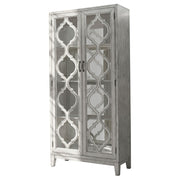 Mckellen 2-door Tall Cabinet Antique White - Theo's Factory Direct Mattress & Furniture (Columbus, OH)