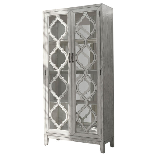 Mckellen 2-door Tall Cabinet Antique White - Theo's Factory Direct Mattress & Furniture (Columbus, OH)