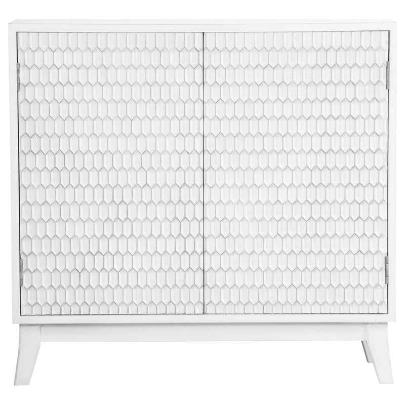 Gambon Rectangular 2-door Accent Cabinet White - Theo's Factory Direct Mattress & Furniture (Columbus, OH)