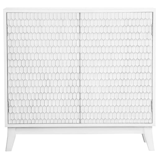 Gambon Rectangular 2-door Accent Cabinet White - Theo's Factory Direct Mattress & Furniture (Columbus, OH)
