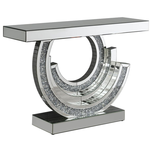Imogen Multi-dimensional Console Table Silver - Theo's Factory Direct Mattress & Furniture (Columbus, OH)