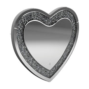 Aiko Heart Shape Wall Mirror Silver - Theo's Factory Direct Mattress & Furniture (Columbus, OH)