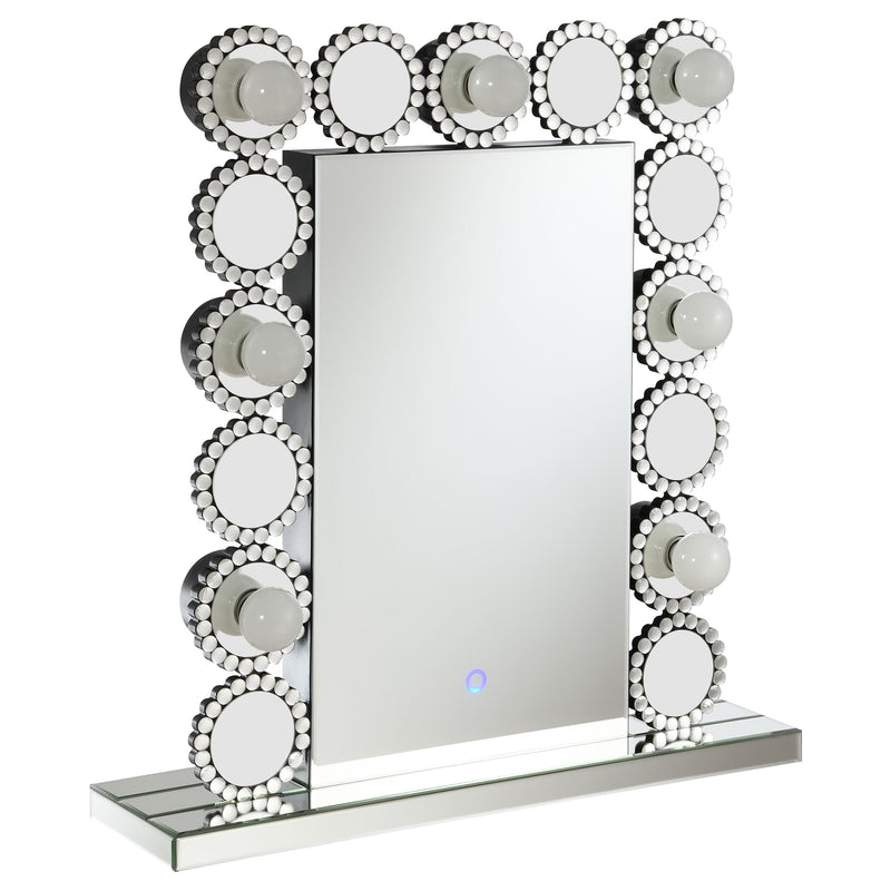 Aghes Rectangular Table Mirror with LED Lighting Mirror - Theo's Factory Direct Mattress & Furniture (Columbus, OH)