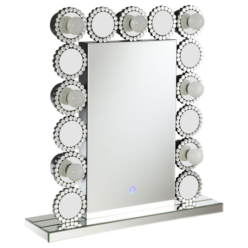 Aghes Rectangular Table Mirror with LED Lighting Mirror - Theo's Factory Direct Mattress & Furniture (Columbus, OH)