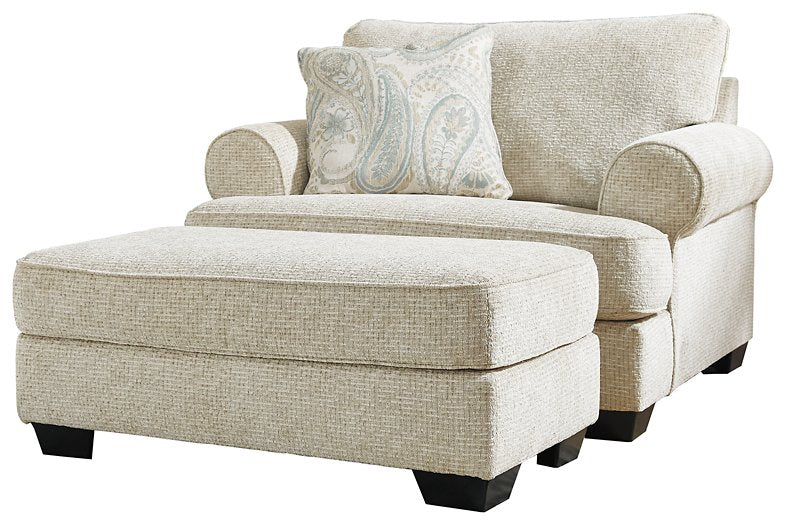 Monaghan Oversized Chair and Ottoman - Theo's Factory Direct Mattress & Furniture (Columbus, OH)
