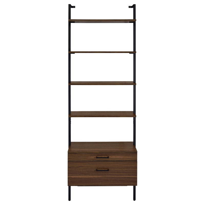 Owens 3-piece 96-inch Wall Mounted Bookshelf Set Walnut - Theo's Factory Direct Mattress & Furniture (Columbus, OH)